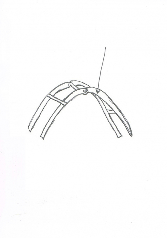 Tegning av buestenger.