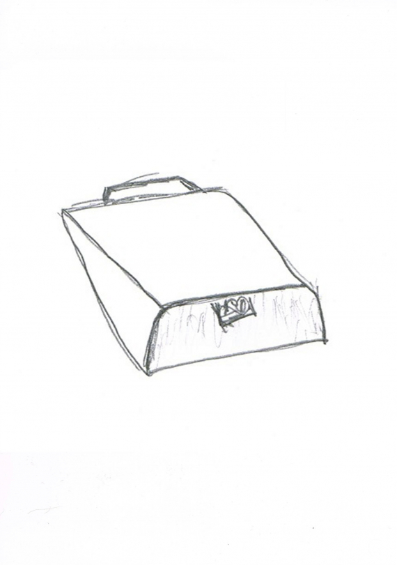 Tegning av en bjelle.