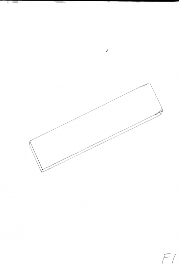 Tegning av en fjøl.