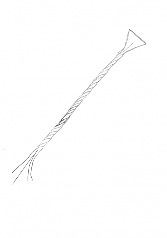 Tegning av komsebånd.