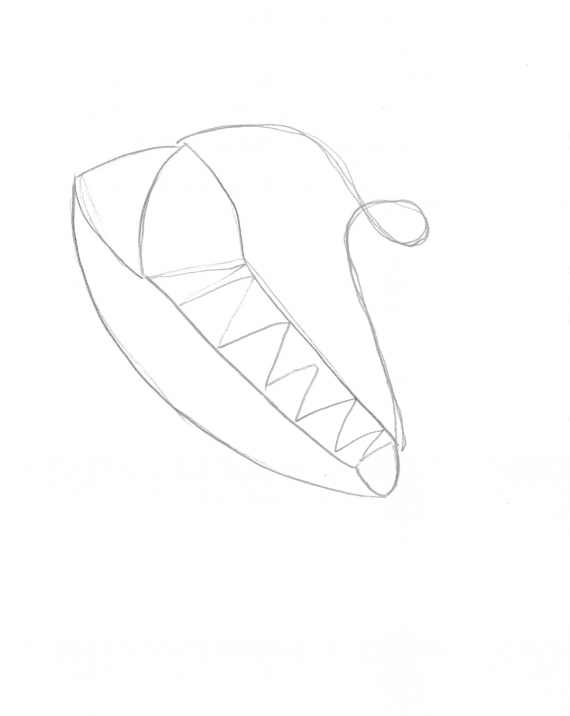 Tegning av en komse.