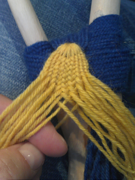 Bilde av noen som fletter.