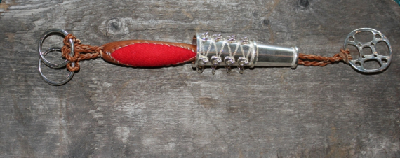 Foto av en åpen nålhus i sølv.