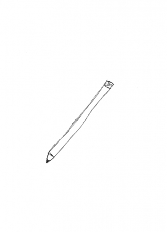 Tegning av en blyant.