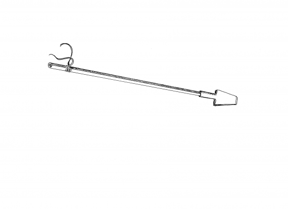 Spydet er spesielt laget for å hakke i isen.