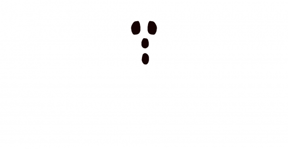 Tegning av harespor.