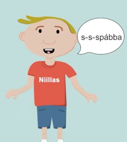 Bilde av en gutt som stammer