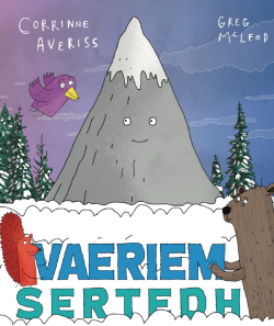 Bokomslag. Illustrasjon av skog og litt ulike dyr.