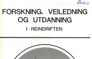 Forskning, veiledning og utdanning i reindriften