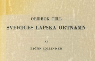 Ordbok till Sveriges lapska ortnamn