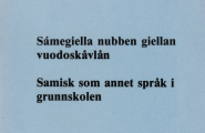bok Samisk som annet språk i grunnskolen.
